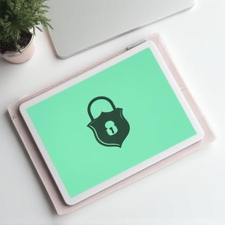 Modern office professional reviewing data protection documents